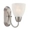 Designers Fountain Torino 4.5in 1-Light Brushed Nickel Transitional Indoor Wall Sconce with Alabaster Glass Shade 15005-1B-35 - alternate 1